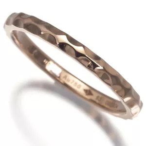 Auth Louis Vuitton Ring Monogram Infini EU63 18K 750 Rose Gold - Picture 1 of 4