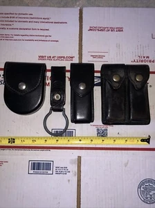 Sullivan & Safari Doppio Portariviste in Pelle Polsini Mazza Pouch Appendere Chiave - Foto 1 di 8