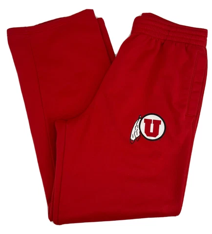 Utah Utes Under Armour Mens L Loose Athletic Pants Red Cover