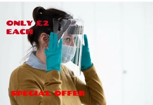 10x TRM Medi Visor Non-Sterile Face Mask Full Face Shield N H S PPE *FAST DISPA - Picture 1 of 6