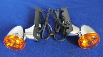 Señales de giro cromadas para Harley Davidson FLTRX FLTRU CVO 2015-2023 genuinas Foto 1 de 4