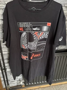 Asics Logo T-Shirt Unisex Freizeit schwarz Größe 2XL - gebraucht  - Bild 1 von 4