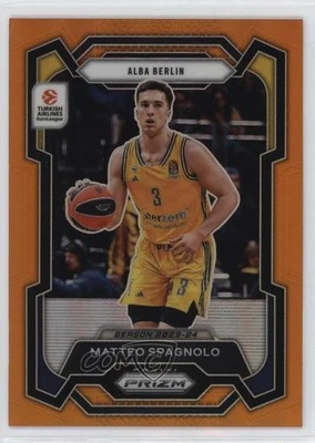 2023-24 Panini Prizm Turkish Airlines EuroLeague Orange /49 Matteo Spagnolo #41 - Image 1 of 2