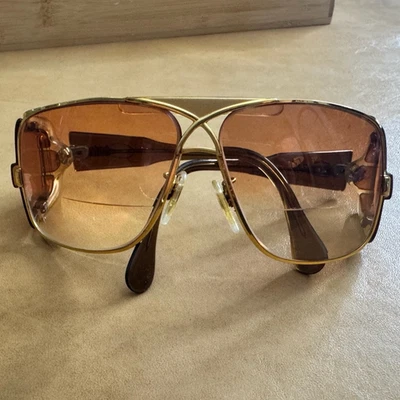 RARE Cazal Mod 955 Gold And Brown Frame With Prescription Lenses - Image 1 of 4
