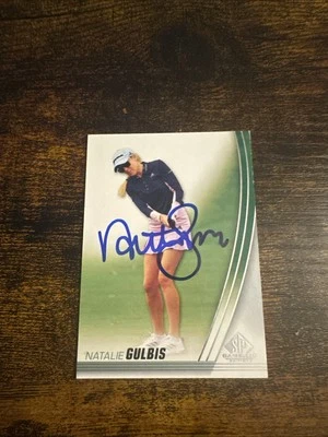 2021 Sp Game Used Edition Golf Card Natalie Gulbis Signed Autograph Lpga - Image 1 of 4