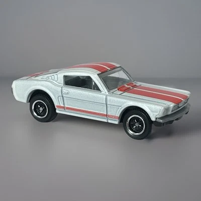 Matchbox '65 Ford Mustang GT White Orange Stripes 1:66 Car Thailand - Image 1 of 4