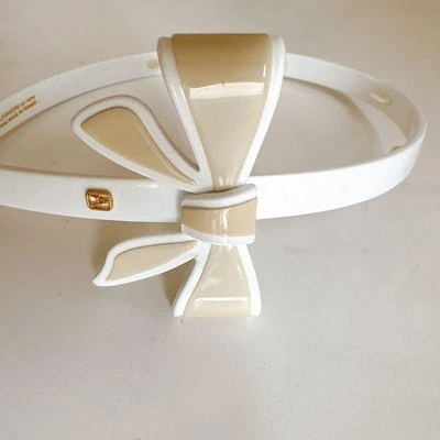 Cinta diadema ALEXANDRE DE PARIS beige blanco Foto 1 de 4