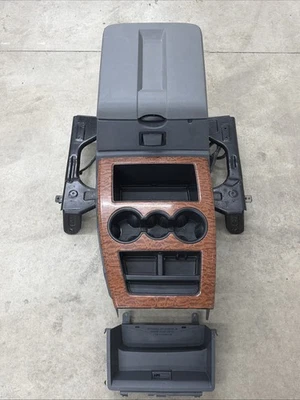 Dodge RAM 1500 2500 3500 2006-2008 consola central de piso gris grano de madera OEM Foto 1 de 4