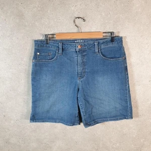 Vintage Lee Baggy Shorts Jorts Cargo Damen W34 Blau Relaxed Denim - Bild 1 von 8