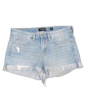 Lucky Brand Light Blue Jean boyfriend Shorts size 10/30 - Picture 1 of 6