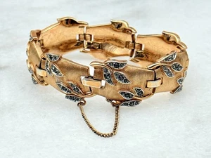 Vintage Krone Trifari Garten Eden Strass Armband 7" - Bild 1 von 4