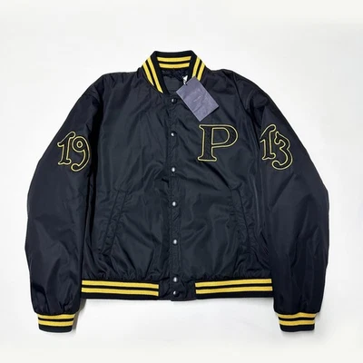 100% AUTHENTIC PRADA RE-NYLON SIZE XL BOMBER VARSITY JACKET MENS BLACK X-LARGE - Image 1 of 4