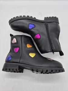 Karl Lagerfeld Bootie Jugend Mädchen Gr. 4 schwarz Chelsea Love Hearts Multi (624 - Bild 1 von 13