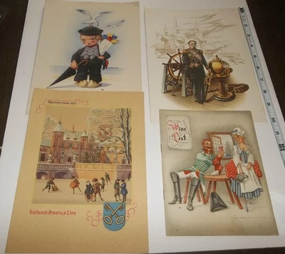 Vintage 1958 Holland - American Cruise Ship Lines  Dinner  & Wine Menus - Image 1 of 3