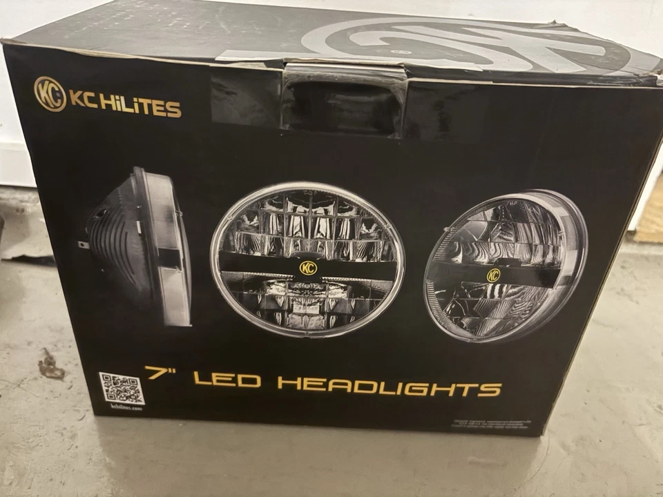 Светодиодные фары KC HiLiTES 7 дюймов — No42321 — подходят для Jeep JK — новая открытая коробка - Изображение 1 из 3