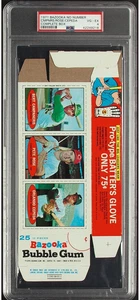 Bazooka 1971 caja completa sin número Pete Rose Orlando Cepeda PSA 4 en muy buena condición-excelente - Imagen 1 de 2