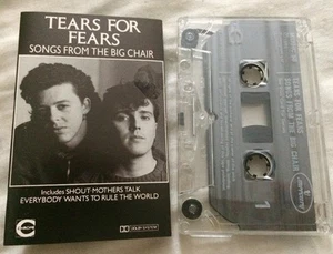 play tested: Tears For Fears - Songs From The Big Chair  Cassette clear shell - Picture 1 of 1