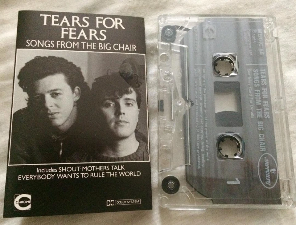 play tested: Tears For Fears - Songs From The Big Chair  Cassette clear shell - Image 1 of 1