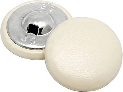 10Pcs 23Mm/0.9'' Leather Covered Buttons with Shank Sew,For Decoration Crafts(Be - Image 1 of 4