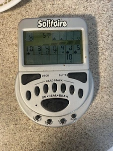 Big Mega Screen Solitaire Classic Electronic Handheld Game WORKS! - Picture 1 of 3