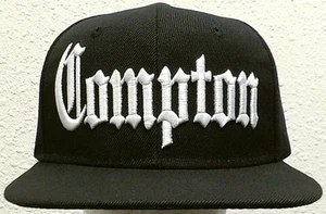 STRAIGHT OUTTA COMPTON CITY LA CA EAZY E DR DRE ICE CUBE NWA SNAPBACK CAP HAT - Picture 1 of 3