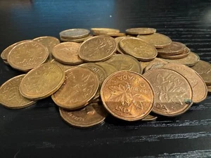 1992 ZIRKULIERT KANADA KLEINER CENT VOLLE ROLLE 50 MÜNZEN - Bild 1 von 1