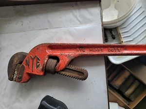 Rare Vintage NYE 18” Offset Pipe Wrench Heavy Duty - Picture 1 of 10