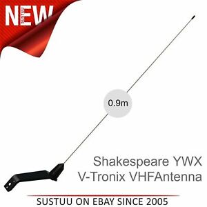 Shakespeare YWX 0.9m V-Tronix VHF Whip Marine Antenna with 20m Cable & PL-259