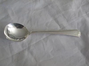 National Silver Co EPNS Round Bowl Gumbo Soup Spoon (s) - Picture 1 of 1