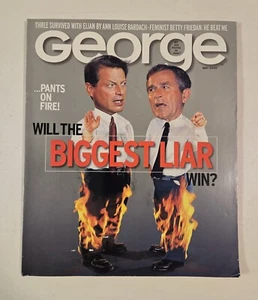 George Magazine (May 2000) Al Gore Vs. George W. Bush JFK John F Kennedy Jr. - Picture 1 of 19