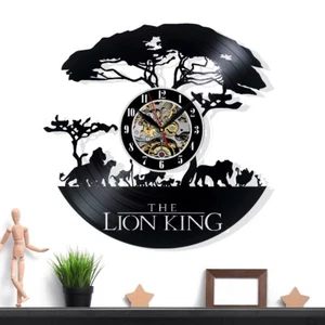 Reloj de pared de vinilo El Rey León - Decoración retro - Acento único para el hogar - Regalo perfecto - Imagen 1 de 5