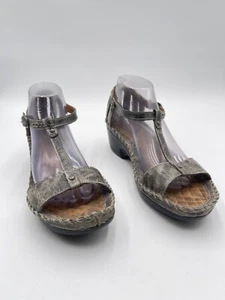 Ariat Shalimar Sandals Women's Size 10 B Gray/Marble T strap Gladiator Wedge - Picture 1 of 12