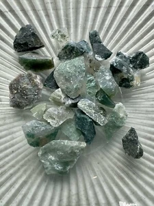 Green Moss Agate - Large Under 1" - no powder - 100% Crystal - Balancing - Picture 1 of 4