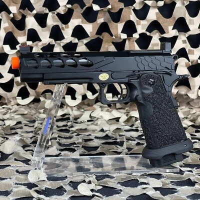 Lancer Tactical Stryk Hi-Capa 5.1 Gas Blowback Airsoft Pistol - Black (LTX-7B-M)