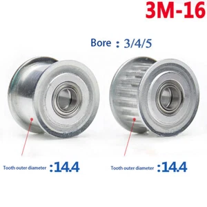 3M-16T Idler Timing Pulley Bearing Bore 3mm-5mm Synchronous Wheel for 3D Printer - Imagen 1 de 7
