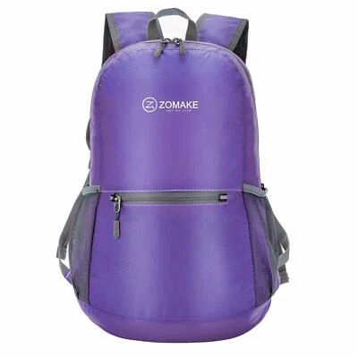 ZOMAKE Purple Ultra Lightweight Packable Backpack Water Resistant Hiking Daypack - Image 1 of 4