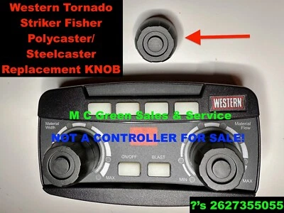 NUEVO WESTERN TORNADO STRIKER FLEETFLEX PERILLA DE REPUESTO PARA CONTROLADOR DE ESPARCIDOR Foto 1 de 2