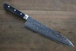 Cuchillo Takayuki Sakai AUS10 45 capas acabado espejo Damasco Gyuto 210 mm - Imagen 1 de 11