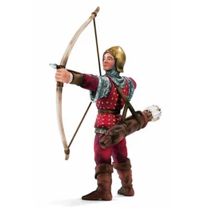 Schleich 70015 Knights Archer Red retired figurine knight historical replica toy - Picture 1 of 1