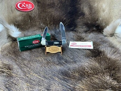 1999 Case HORN2131 Canoe Knife With Genuine Horn Handles Mint In Box - 64B - Image 1 of 4