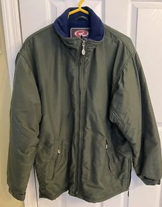 Roper Range Gear Men’s Large Zipper Front Quilted Lined Coat Jacket  Green - Picture 1 of 11