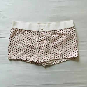 BNWT Brandy Melville/John Galt red and green strawberry boy shorts with buttons - Picture 1 of 1