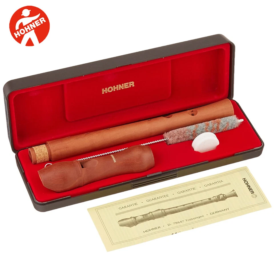 Hohner B9532 Concert Pearwood 2-Piece Soprano Recorder with Hard Case - Image 1 of 1