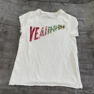 Girl’s Kidpik Yeah Sequin Shirt Size M 10 - Picture 1 of 4