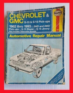 Haynes Chevy S-10 GMC S-15 Truck 1982-1993 Service Repair Manual Blazer Jimmy ++ - Picture 1 of 2
