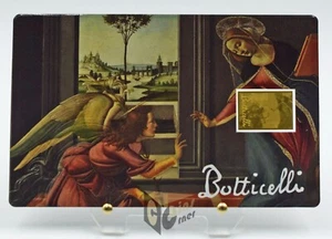Barra de monedas de oro Cestello Annunciation by Botticelli 1/1000 OZ 999 3000 francos Chad - Imagen 1 de 3