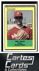 Andy Carter 1991 ProCards #1366  Reading Phillies