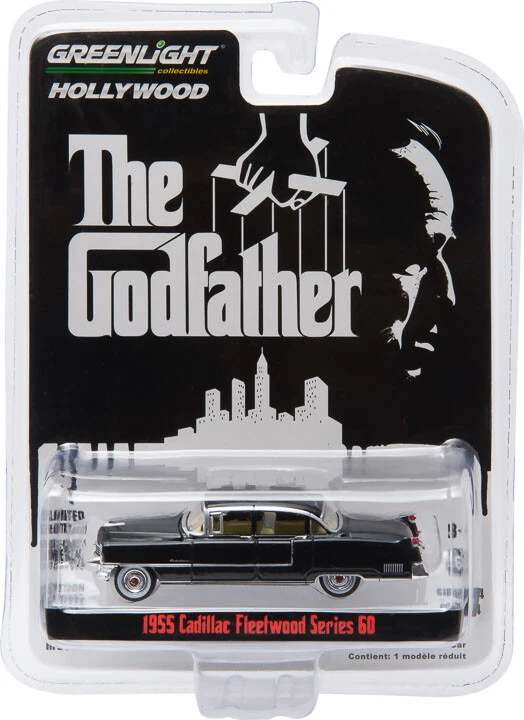 Greenlight 44740B 1955 Cadillac Fleetwood Series 60 Nera Il Padrino 1/64 - Immagine 1 di 1