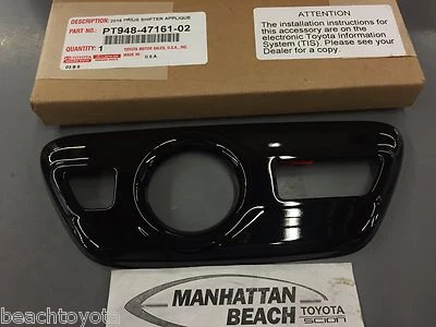 Aplique de palanca de cambios Prius Prime 2016-2019 negro accesorio original Toyota Foto 1 de 3