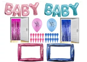 Baby Shower, Kit Confezione Set Palloncini, Decorazioni Baby Shower Ragazzo o Ragazza UKSeller - Foto 1 di 3